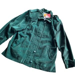 Vintage Forrest green corduroy jacket